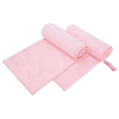 Sporthanddoeken 2 pcs Roze 200 x 100 cm Polyester en polyamide Sporthanddoeken 2 pcs Roze 200 x 100 cm Polyester en polyamide