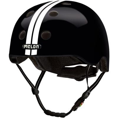 Melon Urban active fietshelm zwart/wit maat 46-52 cm