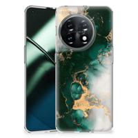 TPU Siliconen Hoesje voor OnePlus 11 Marmer Groen - thumbnail