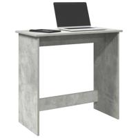 Bureau 80x40x75 cm bewerkt hout betongrijs - thumbnail