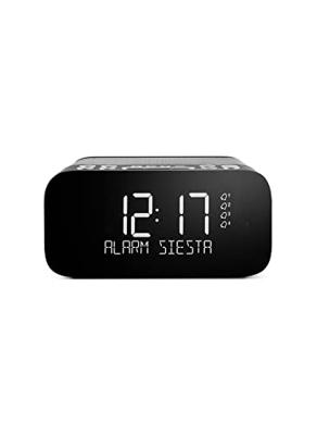 Pure Siesta S6 Bluetooth Wekker, Digitale Radio, CrystalVue display, Bluetooth, DAB/DAB+ en FM, 40 zenderopslaglocaties, sleeptimer en wekfunctie, grafiet