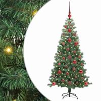 VidaXL Kerstboom met 150 led met standaard groen 120 cm pvc - thumbnail