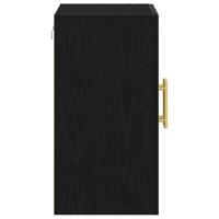 Wandkast Zwart eiken 60 x 31 x 70 cm Bewerkt hout - thumbnail