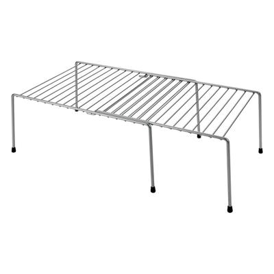 Metaltex uitschuifbaar rek 24x15x33/57 cm zilver