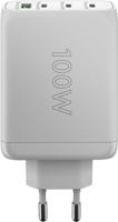 Goobay USB + 3x USB-C snellader 100w wit - 9550199 - thumbnail