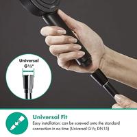Hansgrohe Doucheslang Isiflex 125 cm Mat Zwart - thumbnail