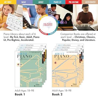 Hal Leonard Adult Piano Adventures All-In-One Book 1 Spiral Bound pianoboek met online media