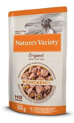 NATURES VARIETY ORIGINAL MINI POUCH CHICKEN 8X150 GR NATURES VARIETY ORIGINAL MINI POUCH CHICKEN 8X150 GR