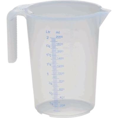 Südpfalzwerkstatt maatbeker measuring cup 2 scales 1l transparent, stackable