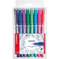Stabilo sensor fineliner etui 8 kleuren - thumbnail