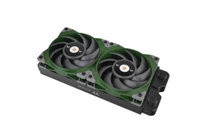 Thermaltake Toughfan 12 Racing Green High Static Pressure Radiator Fan Universeel Ventilator 12 cm G Thermaltake Toughfan 12 Racing Green High Static Pressure Radiator Fan Universeel Ventilator 12 cm G