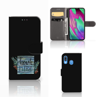 Samsung Galaxy A40 Leuk Hoesje Boho Beach - thumbnail