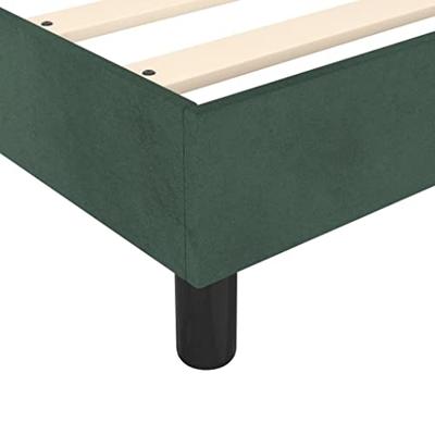 Boxspringframe fluweel donkergroen 100x200 cm Boxspringframe fluweel donkergroen 100x200 cm