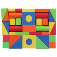 Jipy Discover Foam Stapelblokken 37 Delig Gekleurd - thumbnail