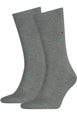 Tommy Hilfiger Men Sock Classic Middle Grey Melange 2-Pack-43/46