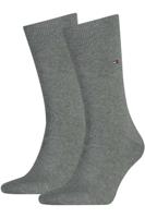 Tommy Hilfiger Men Sock Classic Middle Grey Melange 2-Pack-43/46 - thumbnail