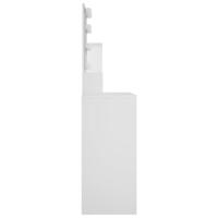 Kaptafel met LED-verlichting 86,5x35x136 cm wit - thumbnail
