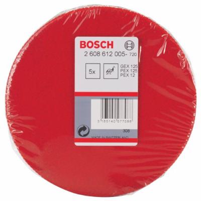 Bosch Accessories 2608612005 Polijstvilt voor excenterschuurmachines, hard, 128 mm 5 stuk(s)