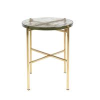 Dutchbone Bijzettafel 'Vidrio' 40cm, kleur Brass - thumbnail