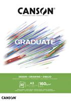 Tekenpapier canson graduate 160gr a3 helderwit - thumbnail