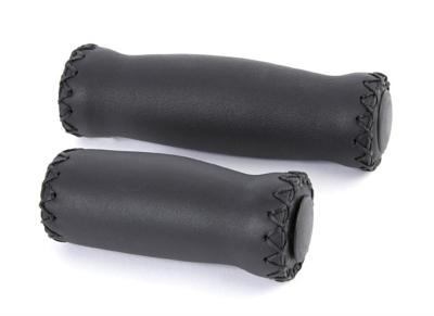 Velo handvat leer 92/127mm zwart (paar)
