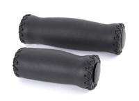 Velo handvat leer 92/127mm zwart (paar) - thumbnail