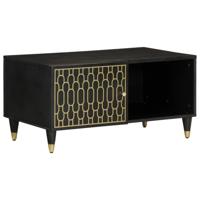 Salontafel 80x50x40 cm massief mangohout - thumbnail
