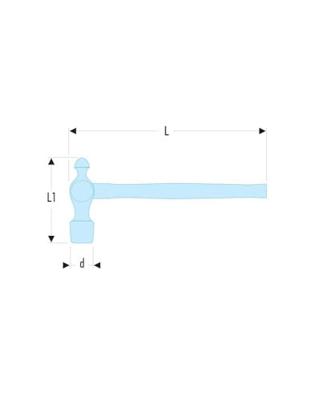 Facom bankhamer amerikaans steel hickory 1/2 - 202H.1/2