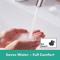 Hansgrohe Tecturis S ééngreeps wastafelkraan 210 Fine CoolStart met draaibare uitloop en PushOpen afvoerplug, chroom - thumbnail