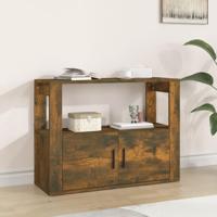 Dressoir 80x30x60 cm bewerkt hout gerookt eikenkleurig - thumbnail