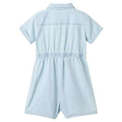 Kinderonesie met korte mouwen 104 zachtblauw Kinderonesie met korte mouwen 104 zachtblauw