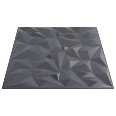 VidaXL 12 st wandpanelen amethist 3 m² 50x50 cm xps grijs