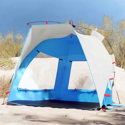VidaXL Strandtent 2-persoons waterdicht snelontgrendeling azuurblauw VidaXL Strandtent 2-persoons waterdicht snelontgrendeling azuurblauw