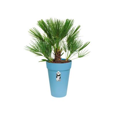 Elho pot loft urban rond hoog D28cm - vintage blauw