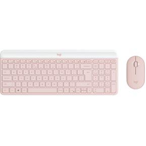 Logitech MK470 Slim Combo toetsenbord Inclusief muis RF Draadloos QWERTY US International Roze Logitech MK470 Slim Combo toetsenbord Inclusief muis RF Draadloos QWERTY US International Roze