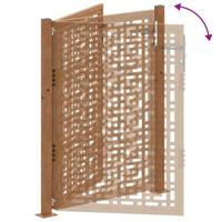 Poort met kruisontwerp 105x130 cm weervast staal - thumbnail