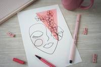 STABILO Pen 68 viltstift, donkerblauw - thumbnail