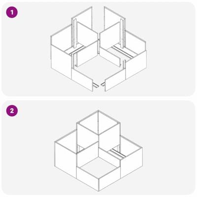 Tuin Bloempot Zilver 100 x 100 x 60 cm Gegalvaniseerd staal