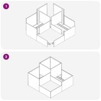 Tuin Bloempot Zilver 100 x 100 x 60 cm Gegalvaniseerd staal - thumbnail