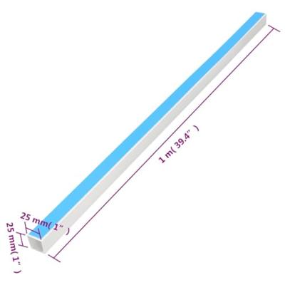 VidaXL Kabelgoot zelfklevend 25x25 mm 30 m pvc VidaXL Kabelgoot zelfklevend 25x25 mm 30 m pvc