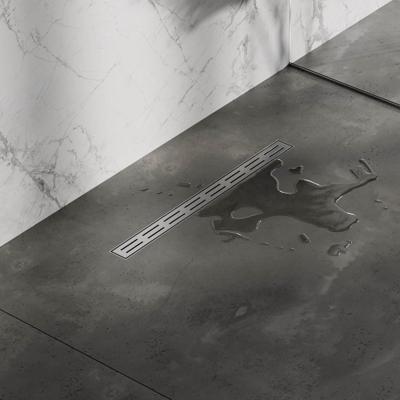 Brauer Douchegoot Small met Standaard Rooster en Flens - 50 cm - Rvs Geborsteld