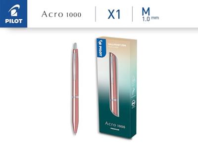 Balpen PILOT Acro 1000 medium rosé goud