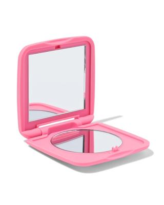 HEMA Reisspiegel 7.2x1x7.2cm roze