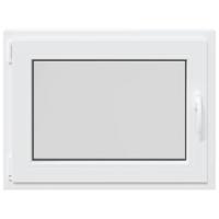 Kelderraam "RISOR" draaikiep-draai-/kantelraam DIN links wit - thumbnail