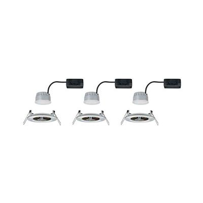 Paulmann Nova Inbouwlamp voor badkamer Set van 3 stuks LED LED 18 W IP44 IJzer (geborsteld) Paulmann Nova Inbouwlamp voor badkamer Set van 3 stuks LED LED 18 W IP44 IJzer (geborsteld)