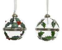 Kerstbal glas cadeau deco d6 cm assorti kerstbal hangdeco kerst Decoris - Decoris - thumbnail