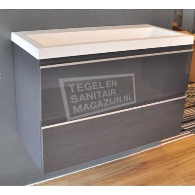 Shall onderkast 80 x 36 cm grafietgrijs