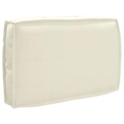 VidaXL Kussen crème 60 x 40 x 12 cm oxford stof VidaXL Kussen crème 60 x 40 x 12 cm oxford stof