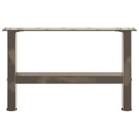 Salontafelpoten naturel staal 2 st 50x(30-31) cm staal - thumbnail