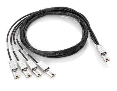 HP AN975A Externe Mini-SAS naar 4x1 Mini-SAS kabel 2m